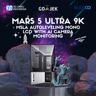 ELEGOO Mars 5 Ultra 9K MSLA Autoleveling Mono LCD 3D Printer Resin with Ai Camera Monitoring